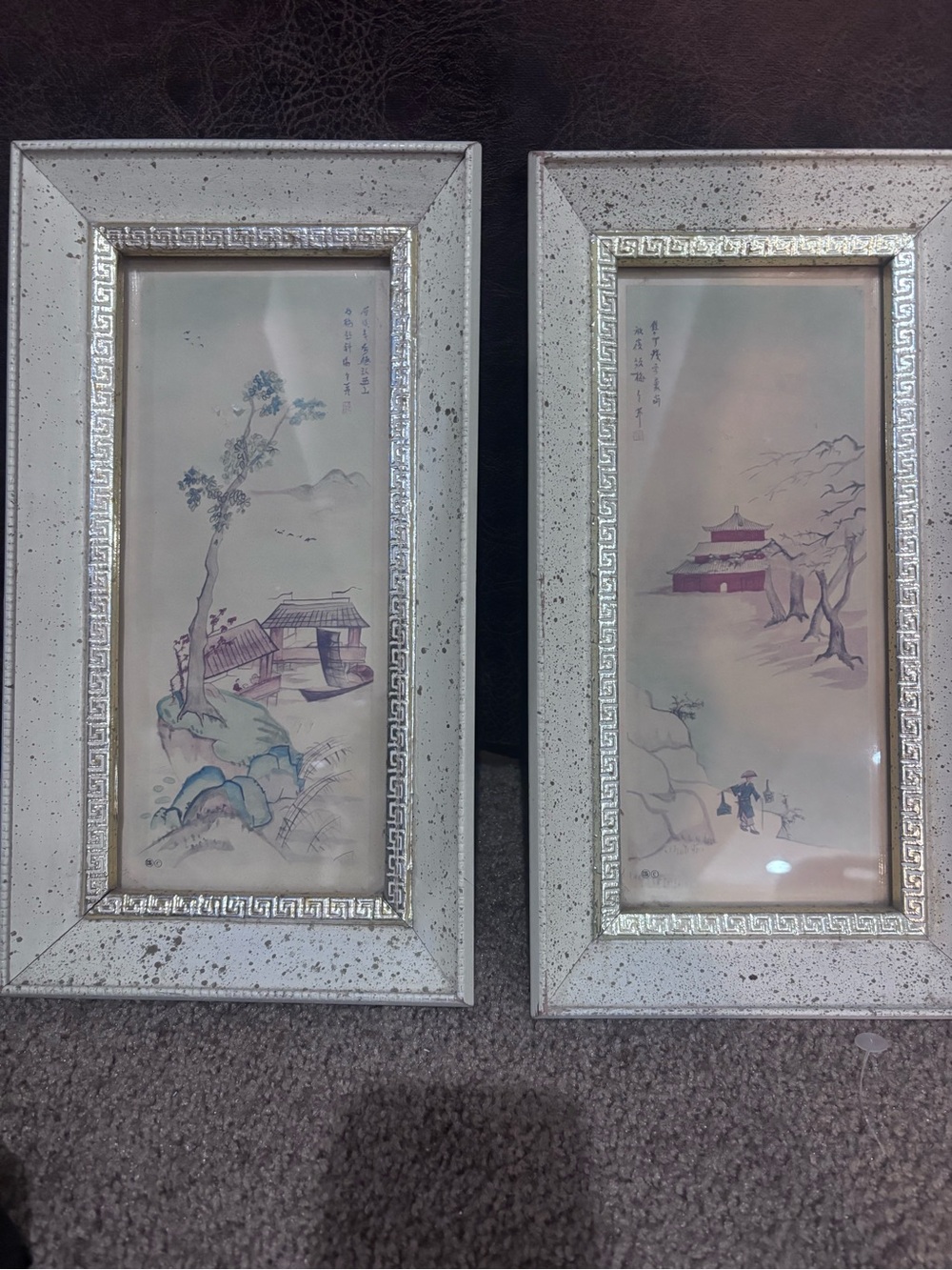 Signed pair of Chinoiserie Pagoda prints